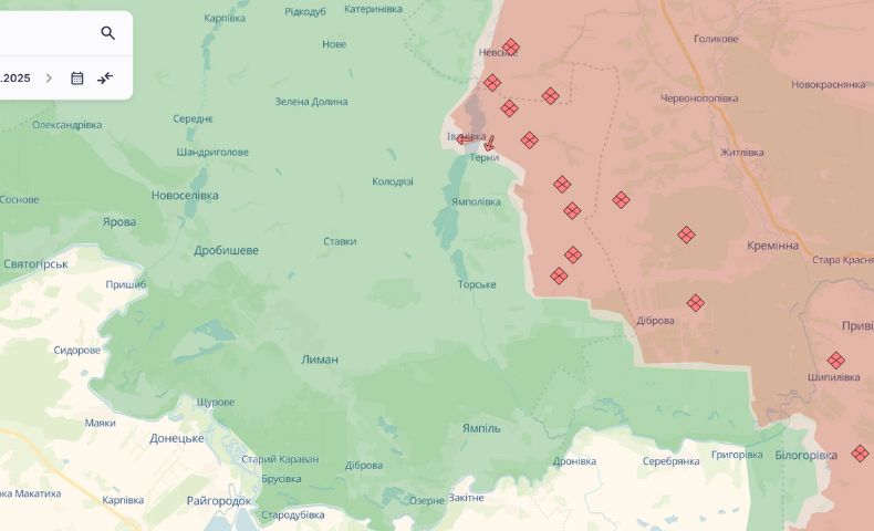 Ситуація на Лиманському напрямку січень 2025 року