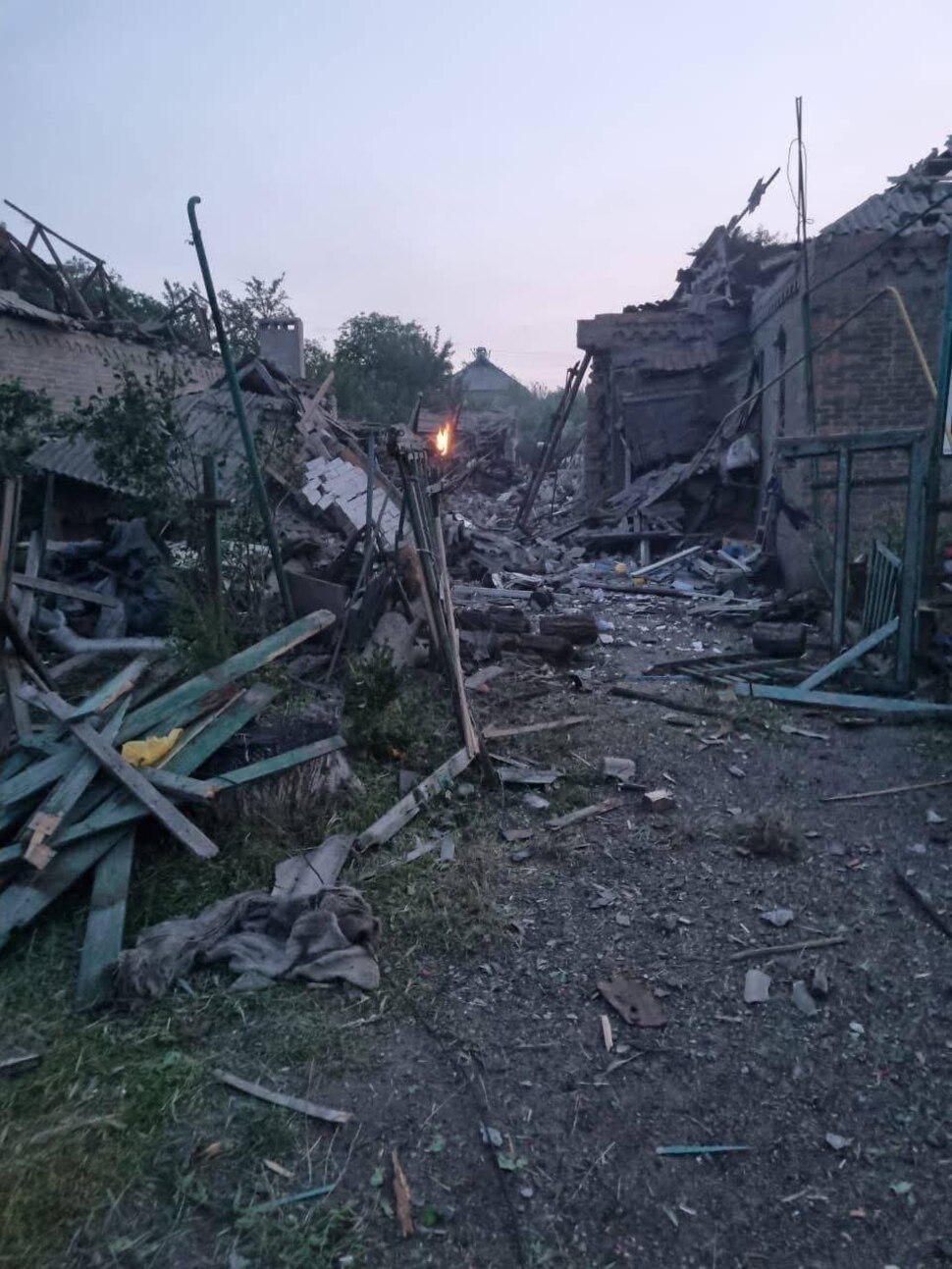 наслідки влучання боєприпасу