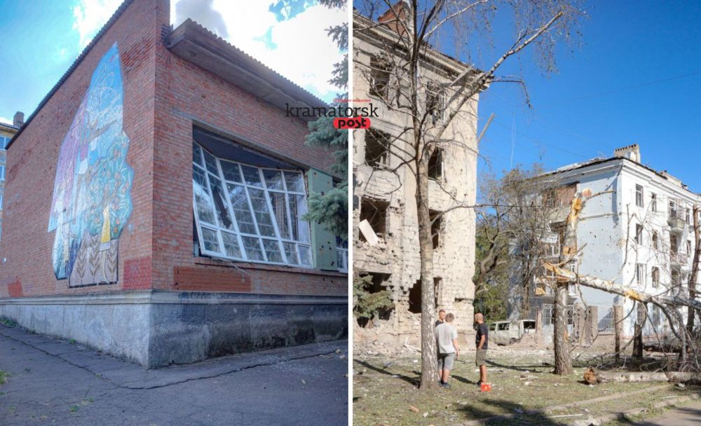 Зруйнований будинок внаслідок обстрілу Краматорська