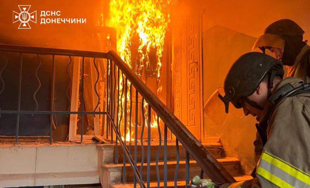 пожежа в квартирі внаслідок обстрілу Краматорська 15 вересня 2025 року