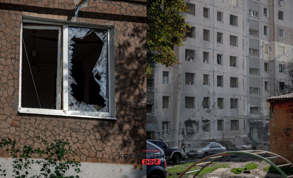 Вибиті вікна у будинку внаслідок російської атаки на Краматорськ