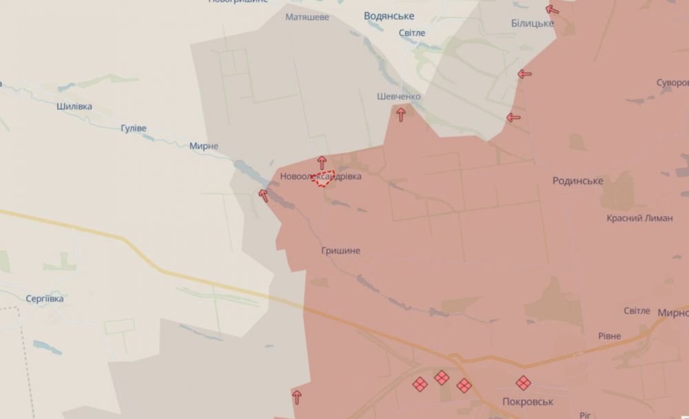 осійські війська окупували Новоолександрівку на Покровському напрямку