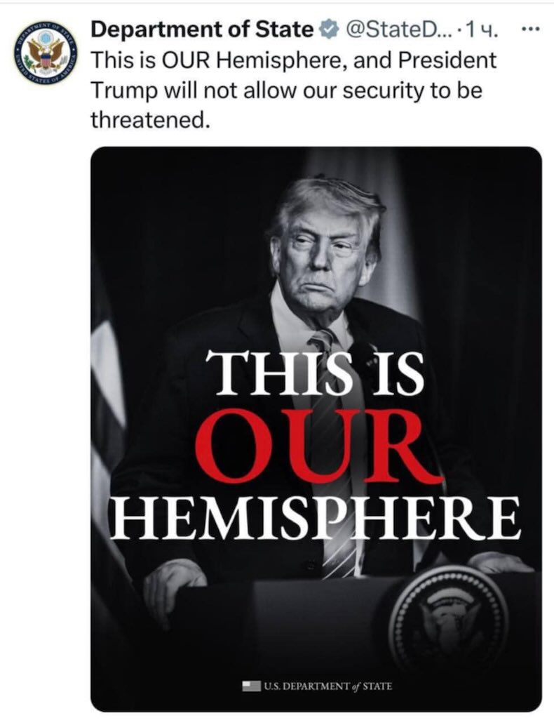 скріншот з поста Трампа